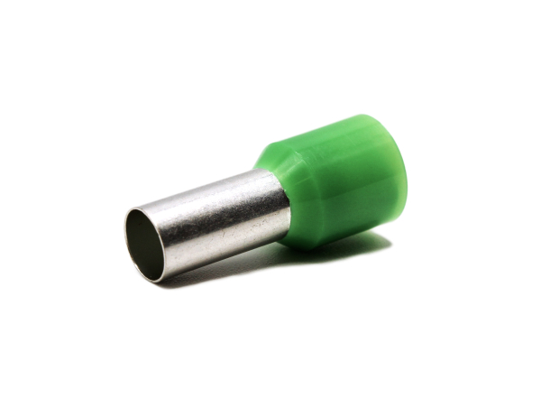 Hilpress Aderendhülsen 16 mm² isoliert grün Hülse 12 mm Kupfer verzinnt 16,0N 100 Stück